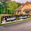 1pc, Festive Large Merry Christmas Banner - Huge Santa Claus Sign for Holiday Party Supplies and Home Decor - Perfect for Outdoor, Indoor, Yard