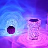 Crystal Lamp; Touch Control Rose Crystal Table Lamp With 16 RGB Color Changing Night Light; LED Lamps For Bedroom With Type C Port & Remote; Gift For