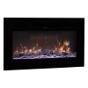 42 inch Electric Fireplace Wall Mounted Recessed with Remote Control 1500W