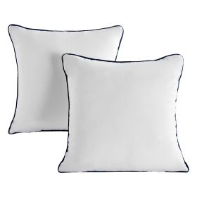 18 x 18 in Throw Pillow Inserts Pack of 2 White Down Alternative Pillows Square