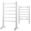 Electric Heated Towel Rack for Bathroom, Wall Mounted Towel Warmer, 6 Stainless Steel Bars Drying Rack