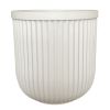 16"W x 16"L x 15.8"H Ellan White Resin Plant Pot Planter