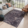 LOOM & LUXE 9x12 Area Rug, Washable Rug, Low-Pile, Non-Slip, Non-Shedding, Foldable, Kid & Pet Friendly - Area Rugs for living room, bedroom