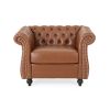 Mirod Tufted Accent Chair ,PU,Living Room