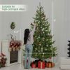 HOMCOM 9ft Artificial Sparse Christmas Tree with Steel Stand and 4306 Tips for Home Office Holiday