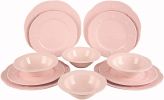 Fulya 12 Pieces Dinnerware Set Light Pink