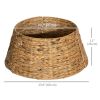 24" Hyacinth Christmas Tree Base Cover, Hand Woven Christmas Tree Collar for Party, Holiday, Home Decoration, Natural