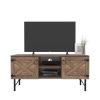 Loft Wood 2 Cupboards Vintage TV Stand