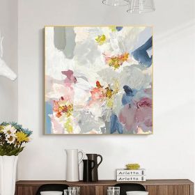 Hand Painted Oil Painting Original Abstract Blossom Oil Painting On Canvas Abstract Flower Painting Acrylic Floral Painting Modern Art Large Home (style: 01, size: 70x70cm)