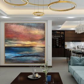 Handmade Oil Painting Wall Art Abstract Oil Painting Handmade Modern Paintings On Canvas Home Decoration For Living Room Home Office Decor (style: 01, size: 90x90cm)