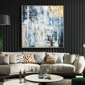 Texture Hand Painted Oil Painting Abstract On Canvas Modern Landscape Painting Wall Art For Living Room Bedroom Home Decoration (style: 01, size: 50x50cm)