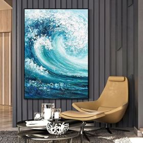 Modern Oil Painting On Canvas Abstract Oil Painting Seascape Hand Painted Large Wall Art For Home Decor (style: 01, size: 70x100cm)