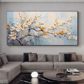 Handmade Oil Painting Original Abstract Painting Large Wall Art Colorful Flower Painting On Canvas Home Decor Office Wall Decor Handmade Hand Pai (style: 01, size: 140x280cm)