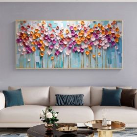 Hand Painted Abstract Colorful Oil Painting on Canvas Large Original Textured Wall Art Boho Wall Decor Minimalist Living Room Home Decor (style: 01, size: 120x240cm)