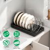 Pull Out Pots and Pans Organizer for Cabinet - 8 Adjustable Dividers, Tool-Free Installation, Damping Rail for Smooth Access