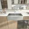 36 Inch Farmhouse Sink 18 Gauge Kitchen Sink Apron Front Double Bowl 50/50 Stainless Steel Sink