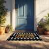 1PC Black-and-white Checkered Anti-slip Doormat, Bathrooms, And Kitchens. This StylishPrinted Mat Makes An ldeal Housewarming Gift