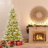 6/7.5/9 FT Pre-Lit Artificial Christmas Tree with 765/1135/1871 Tips and 280/470/690 Warm-White LED Lights